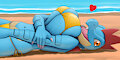 Feraligatr Beach Pinup 1~