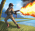 Flamethrower Otter Boy [C] by pimpartist