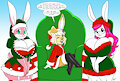 Santa's Helper Hares (art by Aeolus06)