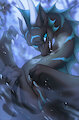 Artfight - black-Khisanth by Hioshiru