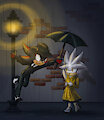 Shadilver Week #6 Under The Umbrella by thehedgehogmaniac