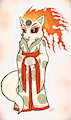 Commission- Amaterasu as a Mobian Wolf
