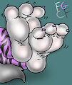 Roxanne wolf Footpaw shot