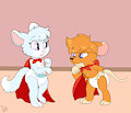 Matching Red Capes -By NazzNikoNanuke-
