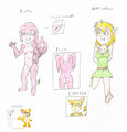 My Zelda-sona OC selves - Me Ruta and Me Zelinkal