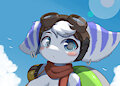 Cute Lombax in the beach