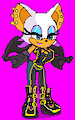 Rock star Rouge the bat in Project x love by Sarangok79
