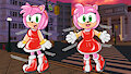 Inflatable Amy Rose by RubberLappy