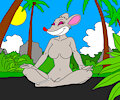 Thea stilton she is meditation in the Hawaii beach in naked she feels good! by serram04