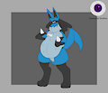 Icy Blue Lucario, Chubby Edit by ChaosEye
