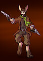 Quickdrawin gunslinger by biobasher