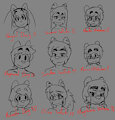 One minute head sketches