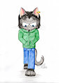 Ren walking (Traditional) by RenTheCat