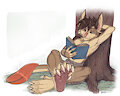 Relaxed Reading by RazorFiredog