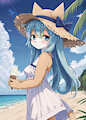 Ice cream on the beach by Elesh
