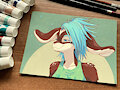 Clover Portrait - Traditional Art by JarOfLooseScrews