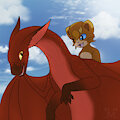 Dragonet riding! | Art Fight