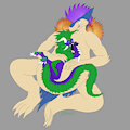 Nif Drawing on Ty's Belly by RatchetSerperior