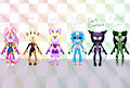 colour themed Sonic adopts 4/6 OPEN by Spellofthedead