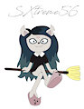Claire on a broom (Digital drawing) by Silverxtreme56