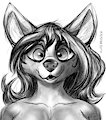 wolf sketch by Kayodebyte
