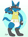 Cute lucario blep by Ajaax