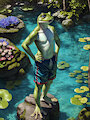 Pond Frog by Logically