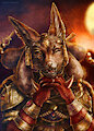 Anubis jackal lucario commission by AnastasRadonski