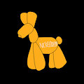 nickelodeon balloon dog logo by frogtable125