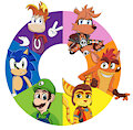 Colour Wheel - Video Game Characters