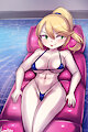 #742 - Enjoying The Pool by lumineko