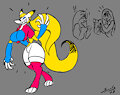 Personal Doodle - Jenny's A Furry?! by GrayscaleRain
