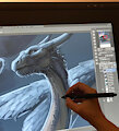 Saphira Dragoness Artwork WIP by Sevour