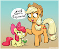 Apple Bloom grows a sprout
