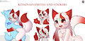 Kitsunai Stickers [Commission] by FireEagle2015