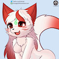 Kitsunai Animated Sticker [Commission] by FireEagle2015