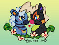 Lil plushies in love by Flipside