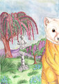 Japanese Marten (Spring theme) by FrickenStoat