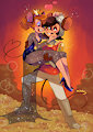 Dragon's Lair x An American Tail by PyreDracofox