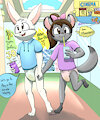 in the mall by ConejoBlanco