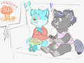 Movie Night Wolves -By LittleBearArnold-