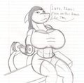 Kelp at the gym - sketch
