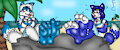 Blue Vixens on Da Beach