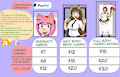 Updated commission sheet