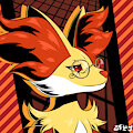 [Commission] Delphox Icon