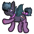 Inky Prowl the Batpony by OctyLewdsEverything