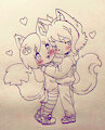 Adorable fluffy couple by EclipseNigthmare