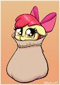 Apple in a sack by HeshieokFasla