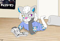 Chilling with manga by Junipurlynx