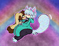 closely cuddling by pierogero